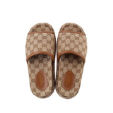 GUCCI PLATFORM SANDALS BROWN 37 EU | US 7