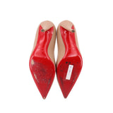 CHRISTIAN LOUBOUTIN CONDORA QUEEN 85 HEELS NUDE 38 EU | 7 US