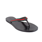 GUCCI WEB THONG SANDALS BLACK 39 EU | US 8