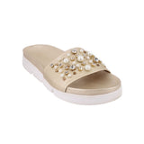 STUART WEITZMAN SPARKLE SANDALS GOLD 8.5 US
