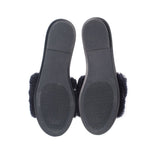TORY BURCH SHERPA SANDALS BLACK 8 US