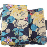 KURT GEIGER MINI KENSINGTON CROSSBODYS BLUE FLORAL