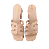 SAM EDELMAN PLATFORM HEELS NUDE 9 US