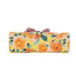 Kurt Geiger medium floral crossbody bag with flat jeweled bow detail