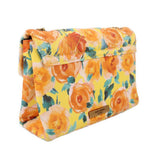 KURT GEIGER MEDIUM KENSINGTON BOW CROSSBODYS YELLOW FLORAL