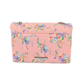 KURT GEIGER MEDIUM KENSINGTON BOW CROSSBODYS PINK FLORAL