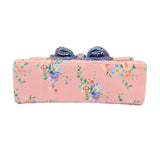 KURT GEIGER MEDIUM KENSINGTON BOW CROSSBODYS PINK FLORAL