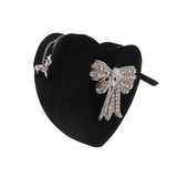 KURT GEIGER HEART BOW CROSSBODYS BLACK