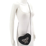 KURT GEIGER HEART BOW CROSSBODYS BLACK