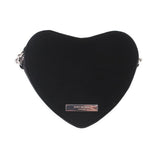 KURT GEIGER HEART BOW CROSSBODYS BLACK