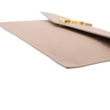 YSL UPTOWN POUCH CLUTCHES TAUPE