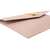 YSL UPTOWN POUCH CLUTCHES TAUPE