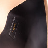 YSL UPTOWN POUCH CLUTCHES TAUPE