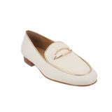 TALBOTS LEATHER LOAFERS CREAM 8.5 US