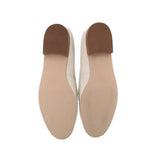TALBOTS LEATHER LOAFERS CREAM 8.5 US