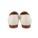 TALBOTS LEATHER LOAFERS CREAM 8.5 US