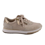 PAUL GREEN LEATHER SNEAKERS BEIGE 8.5 US