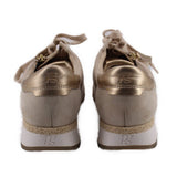 PAUL GREEN LEATHER SNEAKERS BEIGE 8.5 US