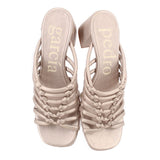 PEDRO GARCIA STRAPPY HEELS GRAY 8 US