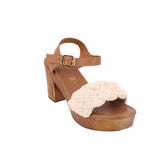 SEYCHELLES PLATFORM HEELS BROWN 7.5 US