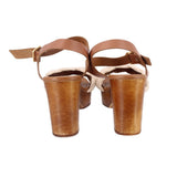 SEYCHELLES PLATFORM HEELS BROWN 7.5 US