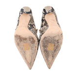 JIMMY CHOO RHINSTONE HEELS SNAKE 37.5 EU