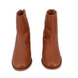 BEEK LEATHER BOOTIES BROWN 7.5 US