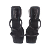 FREE PEOPLE HEELED SANDALS BLACK 8 US