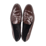 TOD'S PATENT LOAFERS BROWN 40.5 EU | 9.5 US