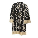 OAS PRINT DRESSES BLK/CRM M