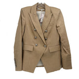 VERONICA B DBL BREASTED BLAZERS TAN S | 4