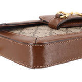 GUCCI HORSEBIT 1955 SHOULDER BAGS BROWN