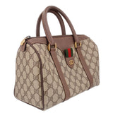 GUCCI VINTAGE BOSTON HANDLE BAG BROWN