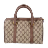 GUCCI VINTAGE BOSTON HANDLE BAG BROWN