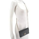 GUCCI INTERLOCK GG WOC CROSSBODYS BLACK