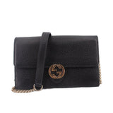 GUCCI INTERLOCK GG WOC CROSSBODYS BLACK