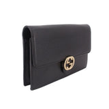 GUCCI INTERLOCK GG WOC CROSSBODYS BLACK