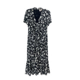 CINQ A SEPT PRINT DRESSES BLACK M | 10