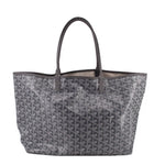 GOYARD St Louis tote bag in gray with textured monogram pattern and top handles