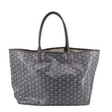 GOYARD St Louis tote bag in gray with textured monogram pattern and top handles