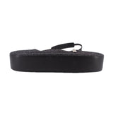 COACH demi shoulder bag base view with dark gray textured top and black leather bottom