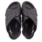 LOUIS VUITTON PASEO COMFORT SANDALS BLACK 41 EU | 10 US