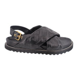 LOUIS VUITTON PASEO COMFORT SANDALS BLACK 41 EU | 10 US