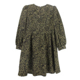 NORDSTROM PRINT DRESSES BLACK/GOLD S