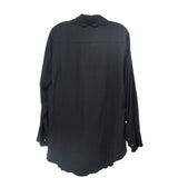 ACNE STUDIOS SATIN TOPS BLACK S