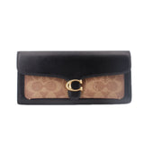 COACH TABBY LONG WALLETS BLACK/SIGNATURE