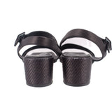 MARION PARKE WOVEN SANDALS BLACK 37 EU | 7 US