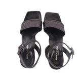 MARION PARKE WOVEN SANDALS BLACK 37 EU | 7 US