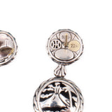JOHN HARDY PALU STERLING SILVER & 22K GOLD EARRINGS