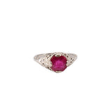 NO LABEL 18kt WG/Ruby RINGS
